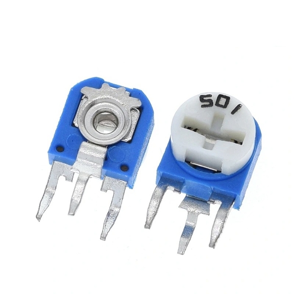 Biến trở nút áo 500 Ohm chỉnh ngang 0.1W RM063-501-WH06-1