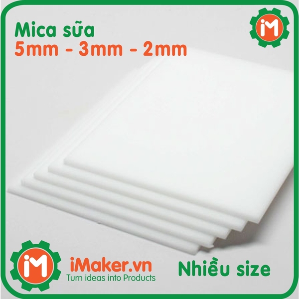 Tấm nhựa MICA Sữa 5mm, 3mm, 2mm