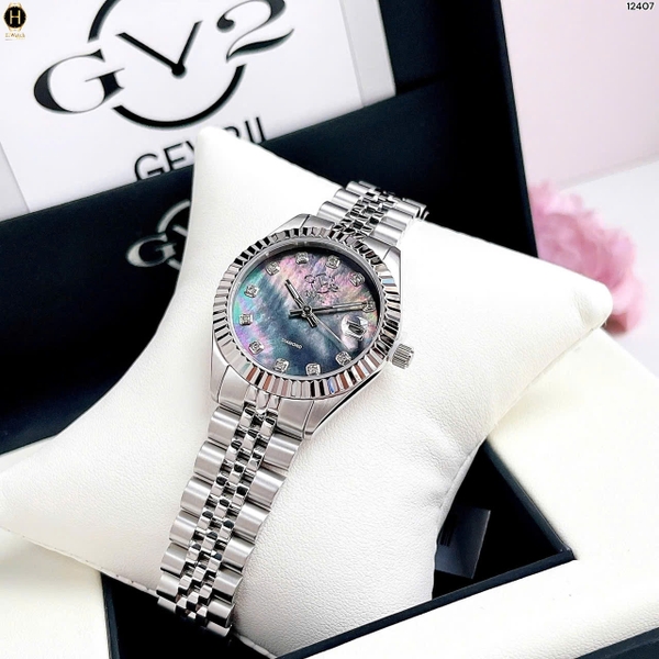 Đồng Hồ Nữ Gv2 By Gevril Quartz Naples Diamond 12407