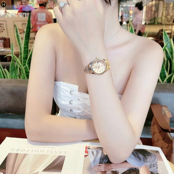Đồng Hồ Nữ Gv2 By Gevril Quartz Turin Diamond 12422B