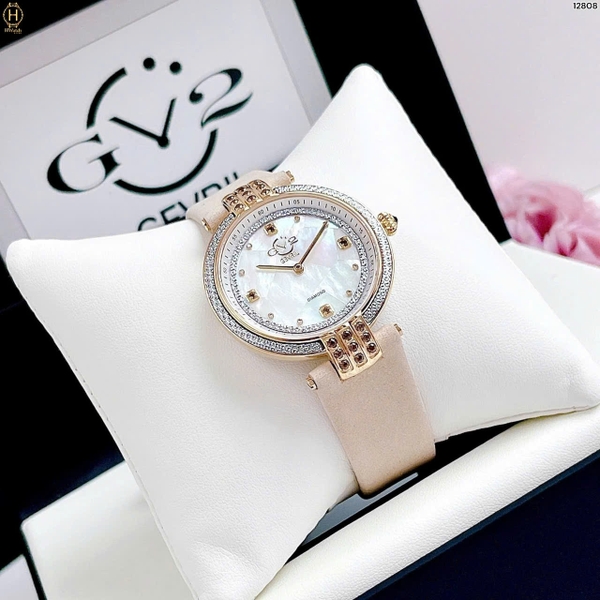 Đồng Hồ Nữ GV2 By Gevril Quartz Matera Diamond 12808