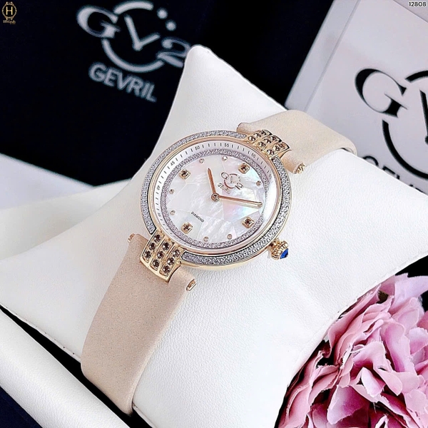 Đồng Hồ Nữ GV2 By Gevril Quartz Matera Diamond 12808
