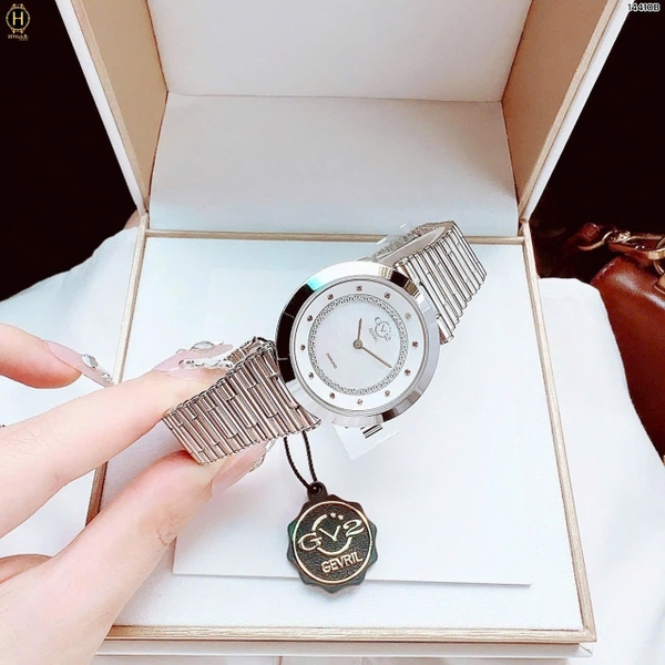 Đồng Hồ Nữ GV2 By Gevril Quartz Burano Diamond 14410B
