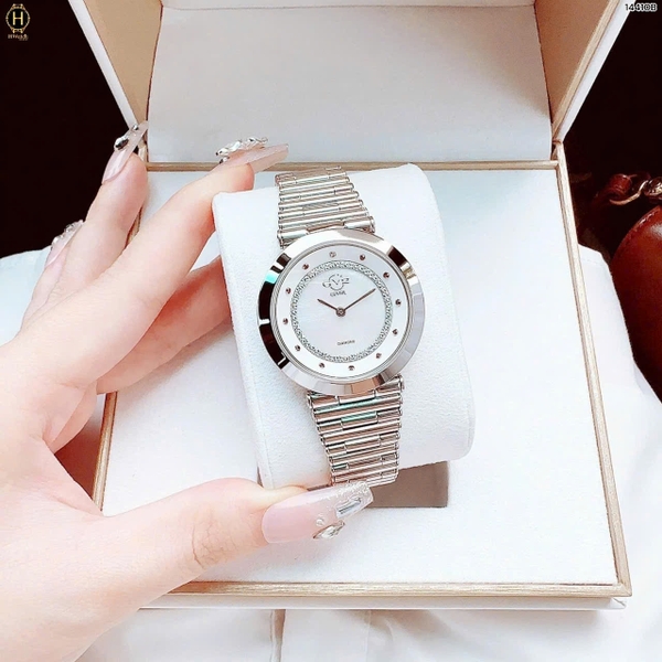 Đồng Hồ Nữ GV2 By Gevril Quartz Burano Diamond 14410B