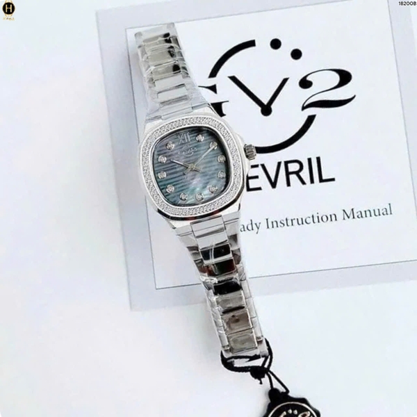 Đồng Hồ Nữ GV2 By Gevril Quartz Potente Diamond 18200B
