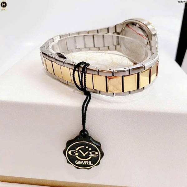 Đồng Hồ Nữ Gv2 By Gevril Quartz Potente Diamond 18207B