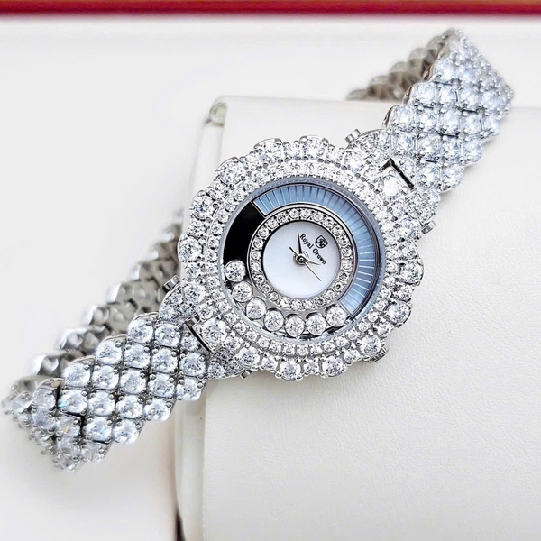  Royal Crown Quartz 4660 Thép Trắng