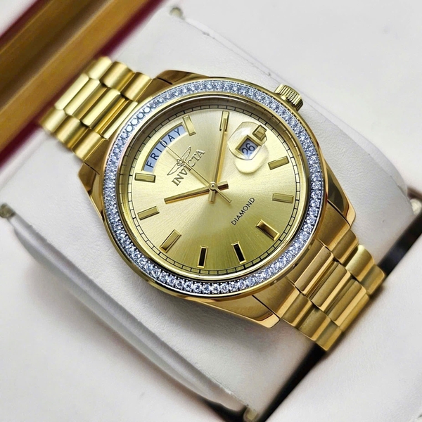 Unisex Invicta Quartz Elite Diamond 38mm 48764