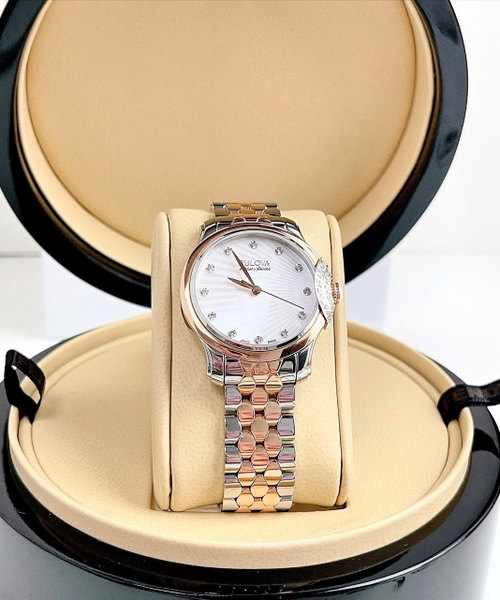  Bulova Quartz AccuSwiss Bellecombe Diamond 65R164