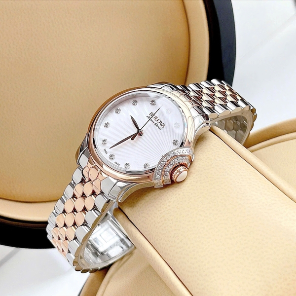  Bulova Quartz AccuSwiss Bellecombe Diamond 65R164