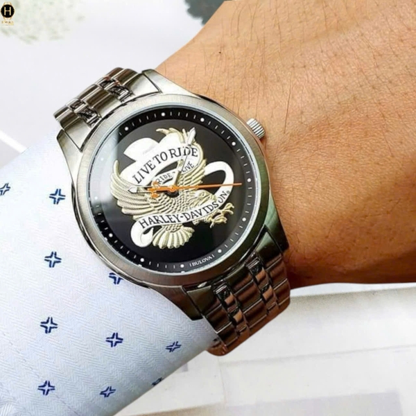 Đồng Hồ Nam Bulova Quartz Harley-Davidson Live To Ride Eagle 76A167