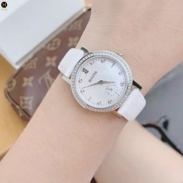 Đồng Hồ Nữ Bulova Quartz Crystal White 96L245
