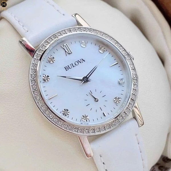Đồng Hồ Nữ Bulova Quartz Crystal White 96L245