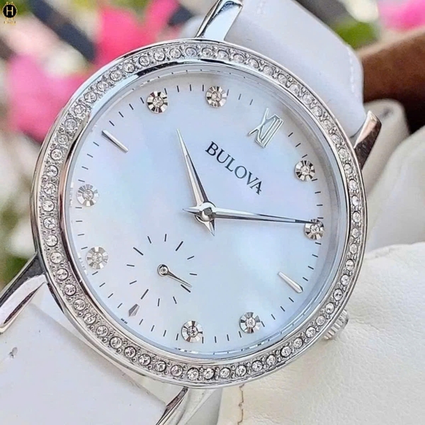 Đồng Hồ Nữ Bulova Quartz Crystal White 96L245