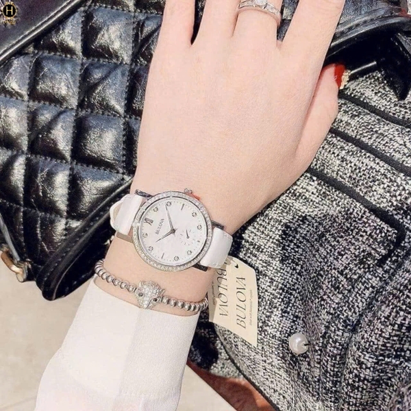 Đồng Hồ Nữ Bulova Quartz Crystal White 96L245