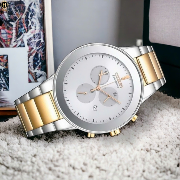 Đồng Hồ Nam Citizen Quartz Eco-drive Analog Chronograph AT2244-84A