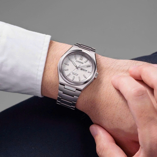 Citizen Quartz Eco-Drive Super Titanium Silver AW0130-85A