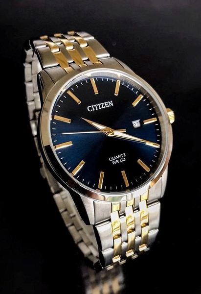  Citizen Quartz BI5006-81L Dây Thép Demi Vàng Mặt Xanh