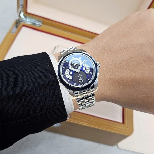  Citizen Quartz Eco-Drive Calendrier Moon Phase Blue BU0088-51H