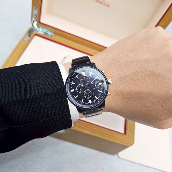 Citizen Quartz Eco-drive Chronograph Tachymeter CA0846-81E