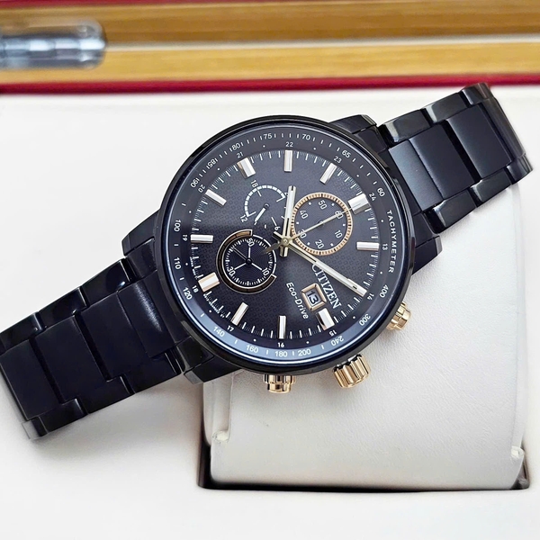 Citizen Quartz Eco-drive Chronograph Tachymeter CA0846-81E
