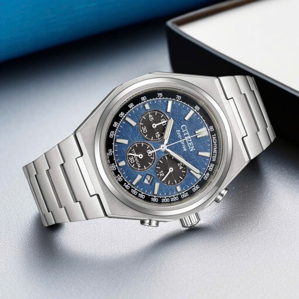  Citizen Quartz Eco-Drive Super Titanium Chronograph CA4610-85L