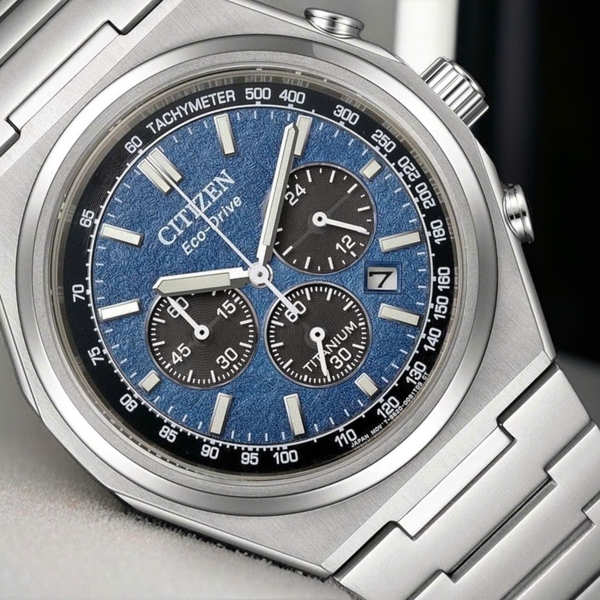  Citizen Quartz Eco-Drive Super Titanium Chronograph CA4610-85L