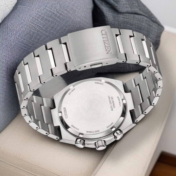  Citizen Quartz Eco-Drive Super Titanium Chronograph CA4610-85L