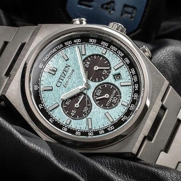 Citizen Quartz Eco-Drive Super Titanium Chronograph CA4610-85M