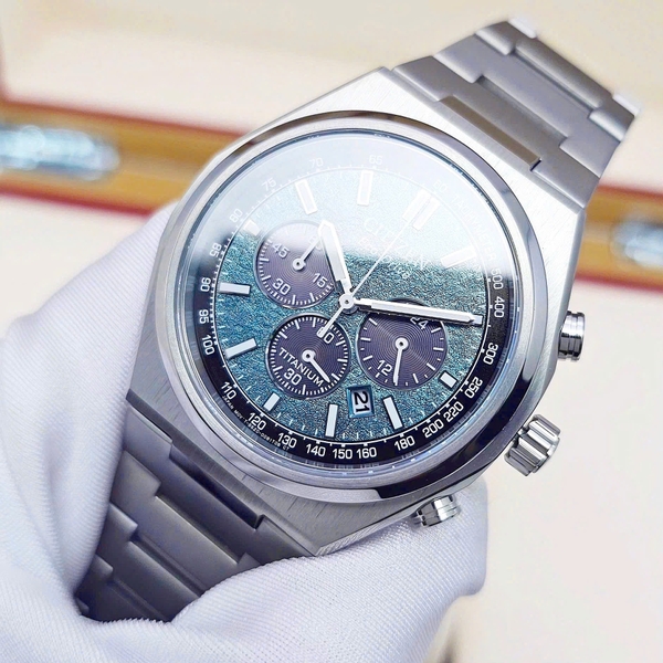 Citizen Quartz Eco-Drive Super Titanium Chronograph CA4610-85X