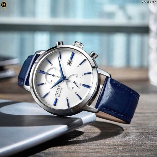  Đồng Hồ Nam Citizen Quartz Eco-drive Chronograph CA7069-16A