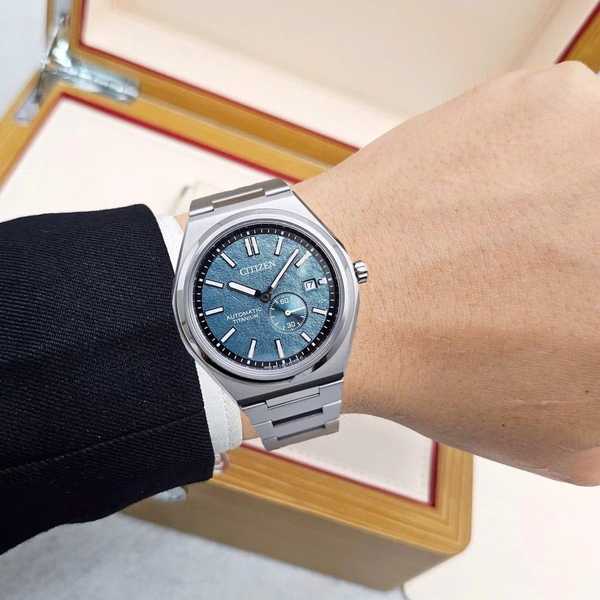 Citizen Automatic Zenshin Mechanical Super Titanium NJ0180-80X xanh lá