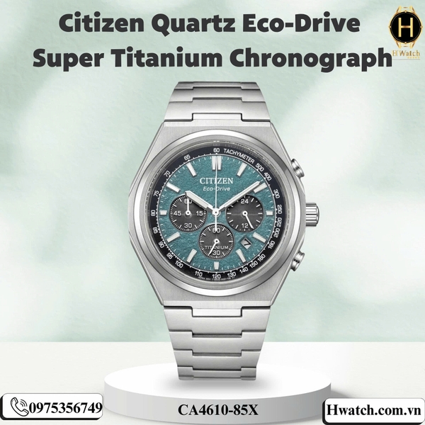 Citizen Quartz Eco-Drive Super Titanium Chronograph CA4610-85A CA4610-85L CA4610-85X
