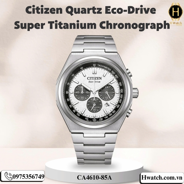 Citizen Quartz Eco-Drive Super Titanium Chronograph CA4610-85A CA4610-85L CA4610-85X