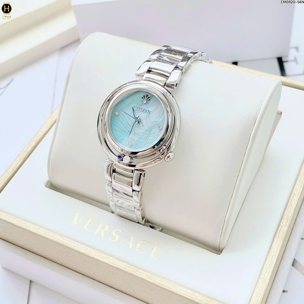Đồng Hồ Nữ Citizen Quartz Eco-drive Disney Princess Ariel Diamond EM0820-56N