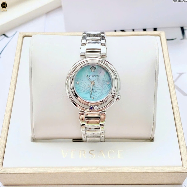 Đồng Hồ Nữ Citizen Quartz Eco-drive Disney Princess Ariel Diamond EM0820-56N