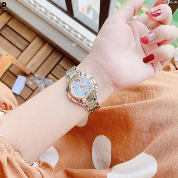 Đồng Hồ Nữ Citizen Quartz Eco-drive Disney Snow White Diamond EW5564-54D