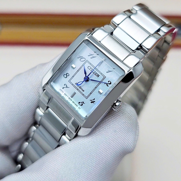 Citizen Quartz Eco-Drive L Bianca Silver Tone Watch 21.5mm EW5600-87D