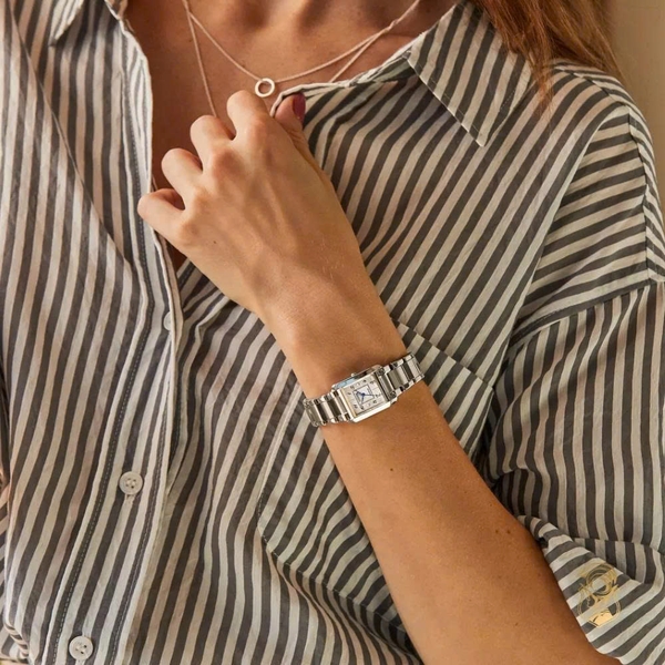 Citizen Quartz Eco-Drive L Bianca Silver Tone Watch 21.5mm EW5600-87D