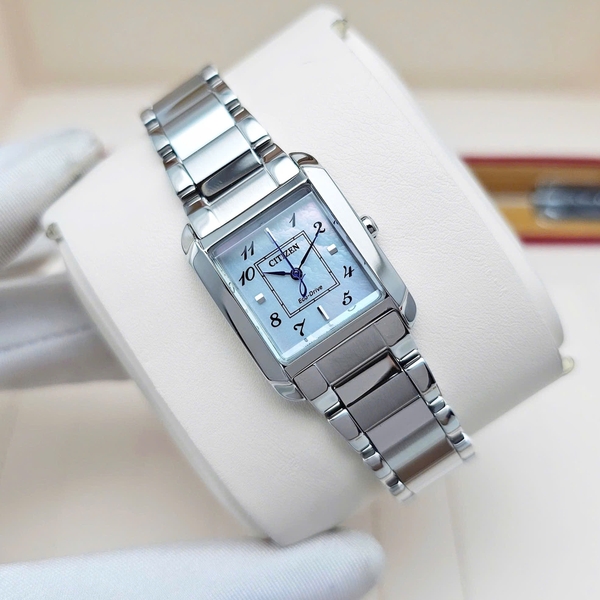 Citizen Quartz Eco-Drive L Bianca Silver Tone Watch 21.5mm EW5600-87D