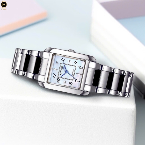 Citizen Quartz Eco-Drive L Bianca Silver Tone Watch 21.5mm EW5600-87D