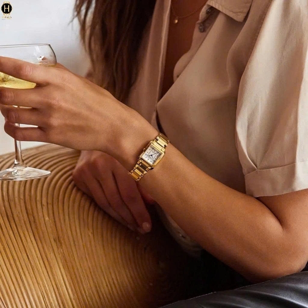 Citizen Quartz Eco-Drive L Bianca Gold Tone Watch 21.5mm EW5602-81D