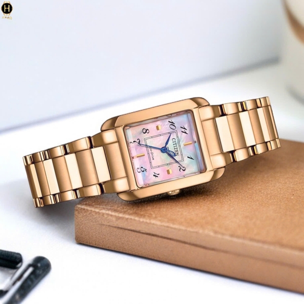 Citizen Quartz Eco-Drive L Bianca Rose Tone Watch 21.5mm EW5603-89Y
