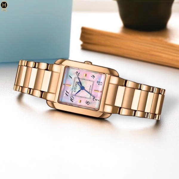 Citizen Quartz Eco-Drive L Bianca Rose Tone Watch 21.5mm EW5603-89Y