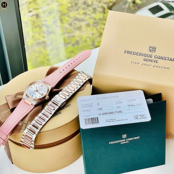 Đồng Hồ Nữ Frederique Constant Quartz Highlife Diamond FC-240VD2NH2B ( FC240VD2NH2B )