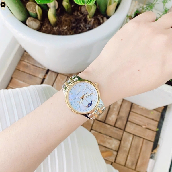  Đồng Hồ Nữ Citizen Quartz Eco-Drive Calendrier FD0004-51D