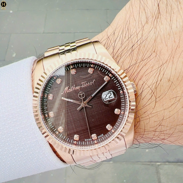  Đồng Hồ Nam Mathey Tissot Quartz Mathy III H710PRM