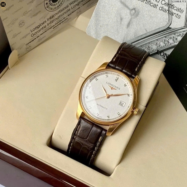 Đồng Hồ Nam Longines Automatic Master Collection Diamond 18K L2.518.8.77.3 ( L25188773 )
