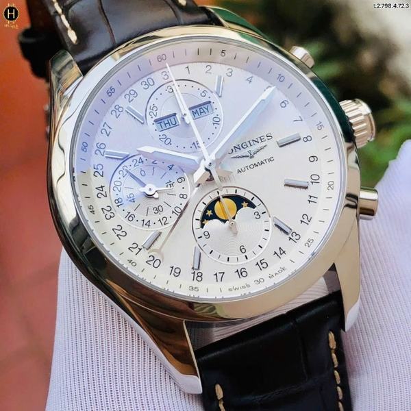Đồng Hồ Nam Longines Automatic Chronograph Conquest Moonphase L2.798.4.72.3 ( L27984723 )