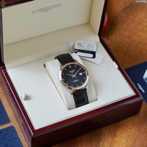 Đồng Hồ Nam Longines Automatic Chronometer Record Diamond L2.821.5.57.2 ( L28215572 )